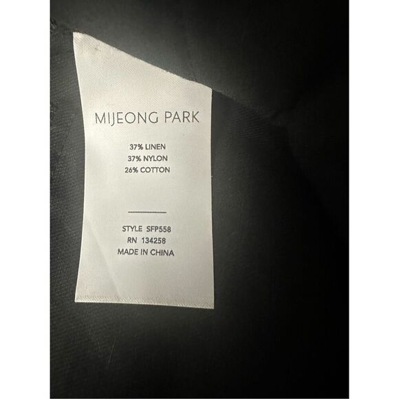 MIJEONG Black Elastic Waist Wide Leg Pants S - Picture 4 of 7